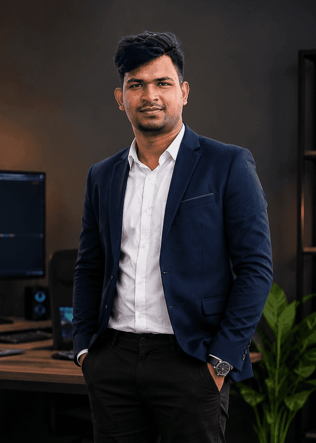 Portrait of Rasel Hossain — Full Stack Developer & AI Automation Engineer